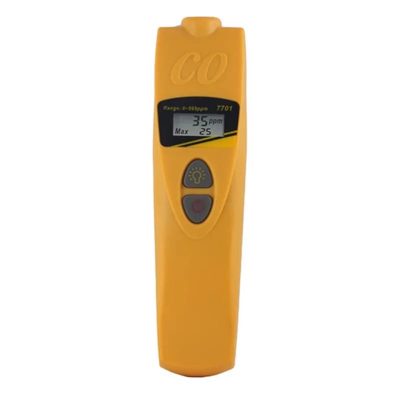 Rilevatore di monossido di carbonio con doppio display LCD, allarme portatile per monossido di carbonio, rilevatore di fughe di gas CO, analizzatore di gas CO AZ7701