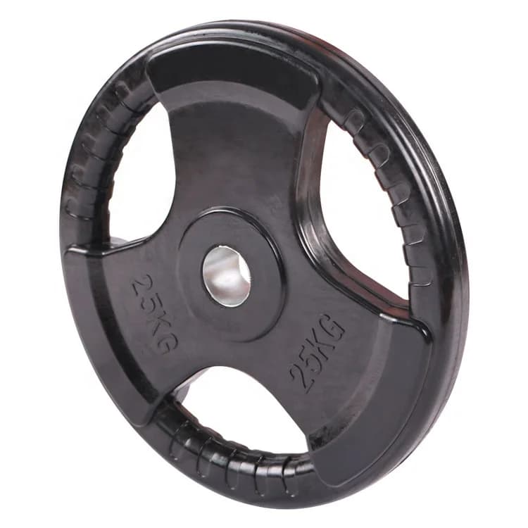Logo personalizzato Fitness Gym Gomma Sollevamento pesi Disco Piastra Manubri Bilancieri Grip Piastre 20kg 5kg 10kg 25kg Formazione personalizzata