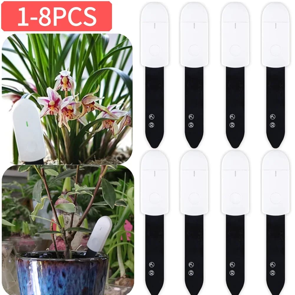 1-8PCS Soil Water Monitor Meter test Kit Hygrometer Waterproof Gardening Pot Moisture for Household Garden Grass Supply