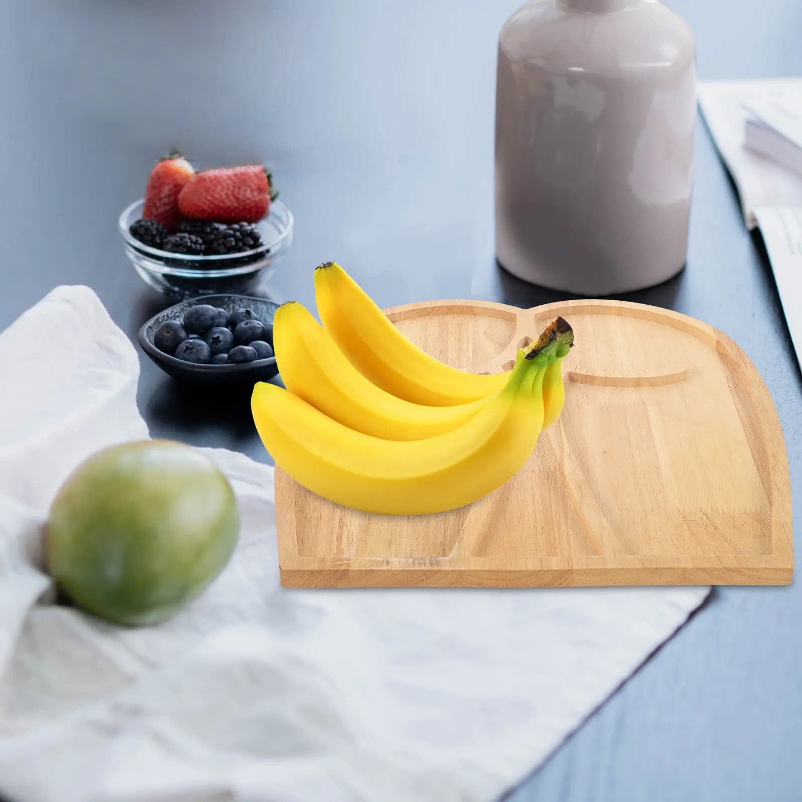 Vassoio in Legno a Forma di Sedere per Frutta, Caramelle, Noci, Frutta Secca, Cioccolato, Pasticceria - Decorativo per Soggiorno, Cucina, Sala da Pranzo