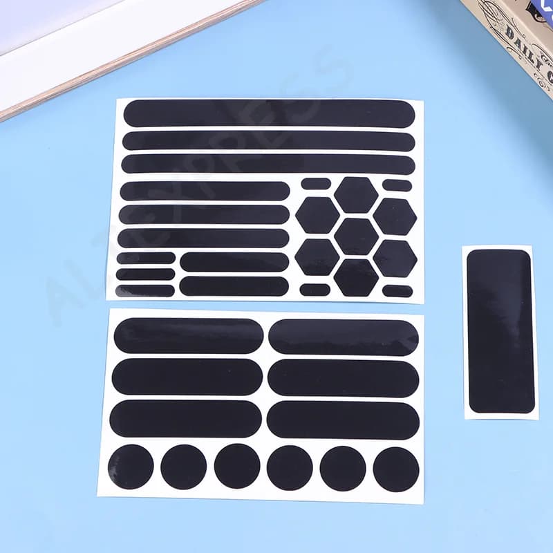 New Motorcycle Helmets Reflective Black Invisible Reflective Tape Simple and Effective for Bicycle Helmets