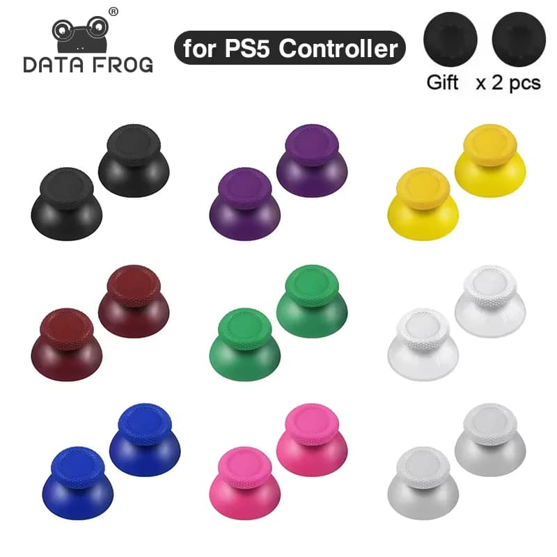 DATA FROG Controller Joystick Sostituzione Thumbsticks analogici Pulsante tappo impugnatura per accessori joystick gamepad compatibili con PS5