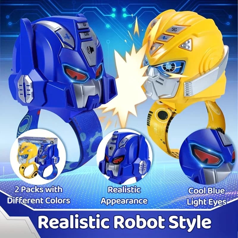 Bambini Walkie-talkie Orologio Giocattolo Cartoon Trasformazione Robot Orologio luminoso Comunicazione interattiva esterna Walkie-talkie Giocattolo Regalo