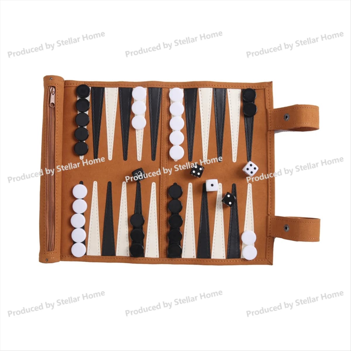 Gioco da tavolo Backgammon Set da backgammon portatili per giochi da viaggio per adulti Gioco da tavolo puzzle per bambini con design a rotolo per adulti