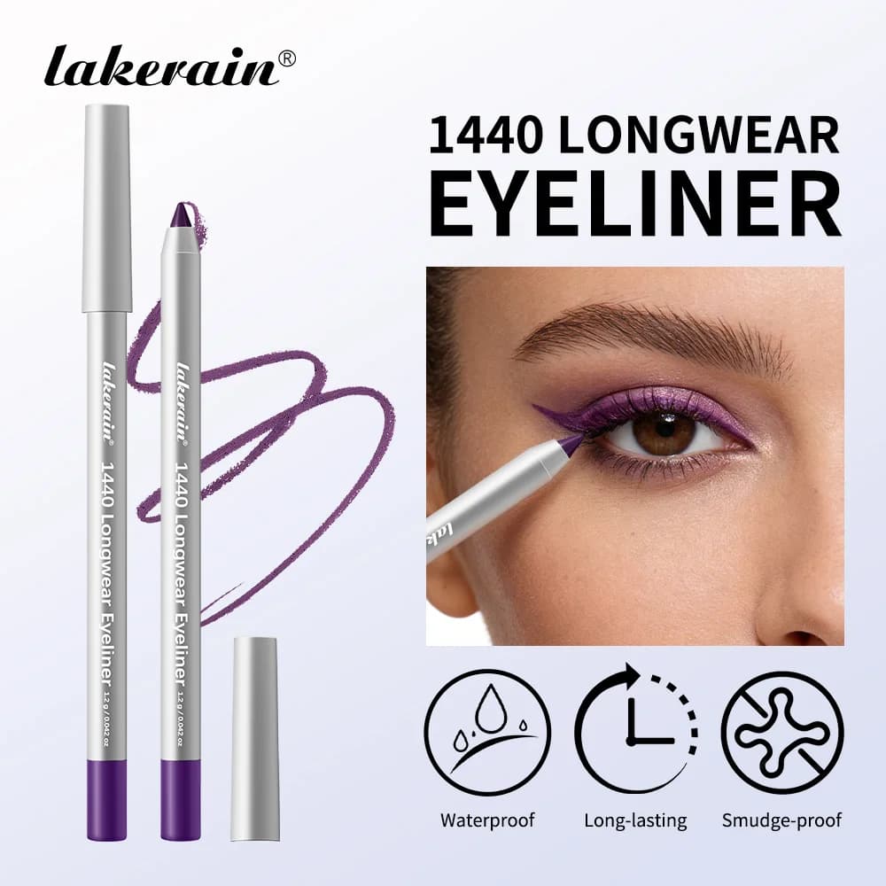 Long-lasting Eyeliner with Precise Point, Waterproof, Anti-sweeping, Long-lasting, for Makeup Effetto Nebbia e Sfumato