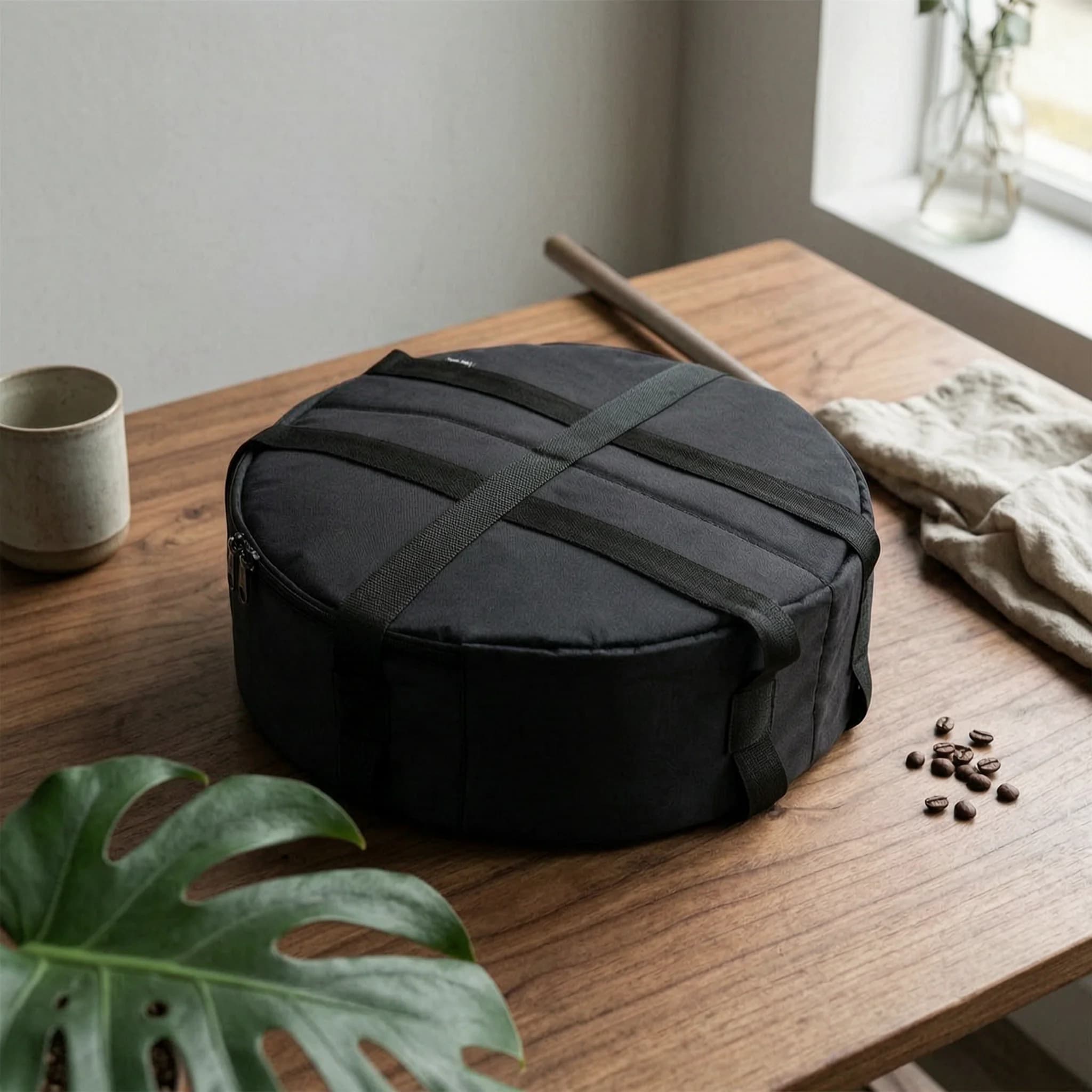 Round Weight Plate Carrier 1680D Oxford Cloth Weight Plate Backpack Weighted Backpack Padded Fitness Gear Shoulder Straps