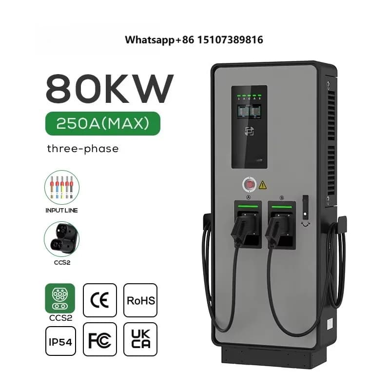 Dual Dc Ev Charger 40kw 80kw Ccs2 Dc Ev Charger Station Electric Car Charger Charging Station Pile for Electric Cars