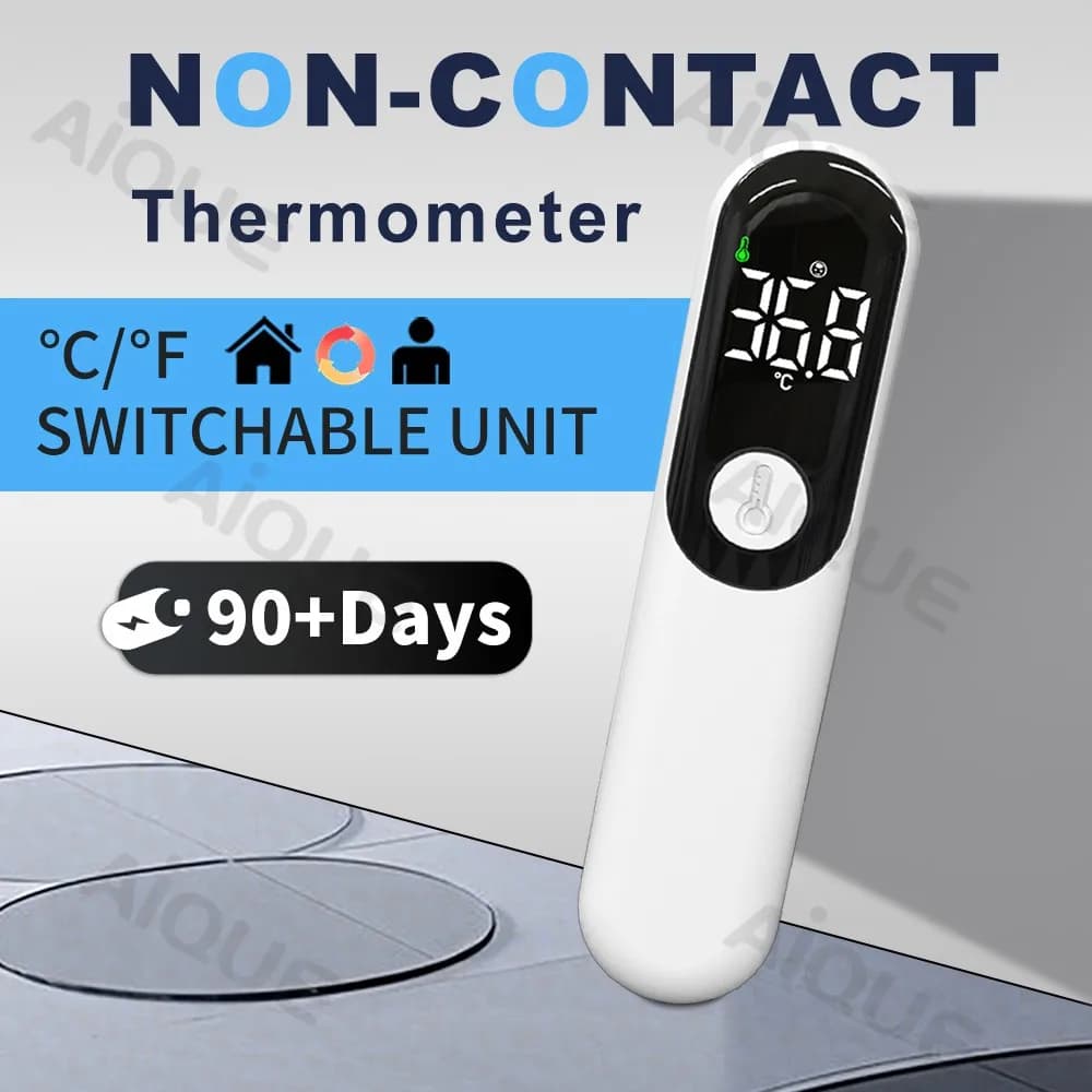 AiQUE Digital LCD Infrared Thermometer Body Measurement Children Adult Fever IR Children Contactless Thermometer