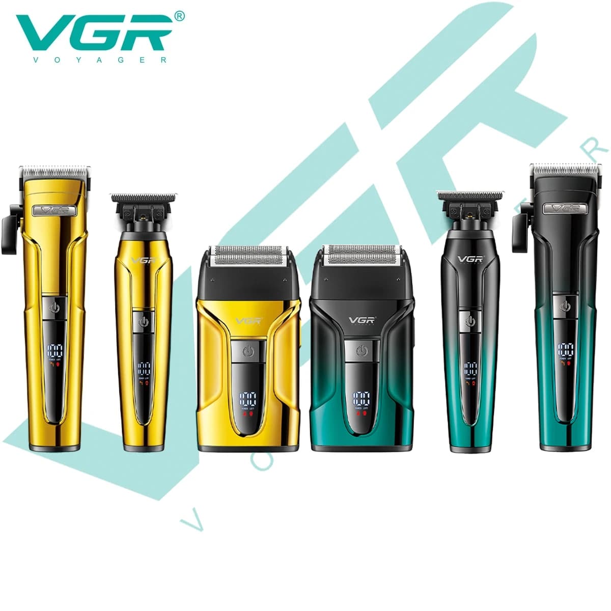 3-in-1 VGR V-694 haircut set, professional high-end haircut for men, oscillating blade shaver to shape your hair at home.