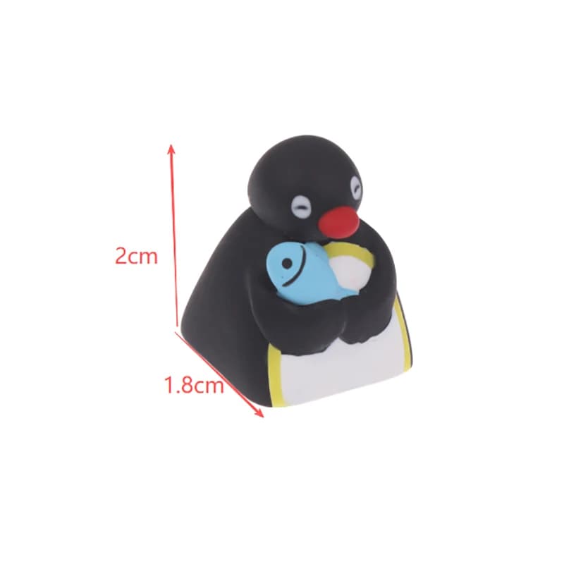 NUOVO Keycap Decorativo per Tastiera Meccanica in Resina a Forma di Pinguino Personalizzato Serie Anime, Regalo Creativo