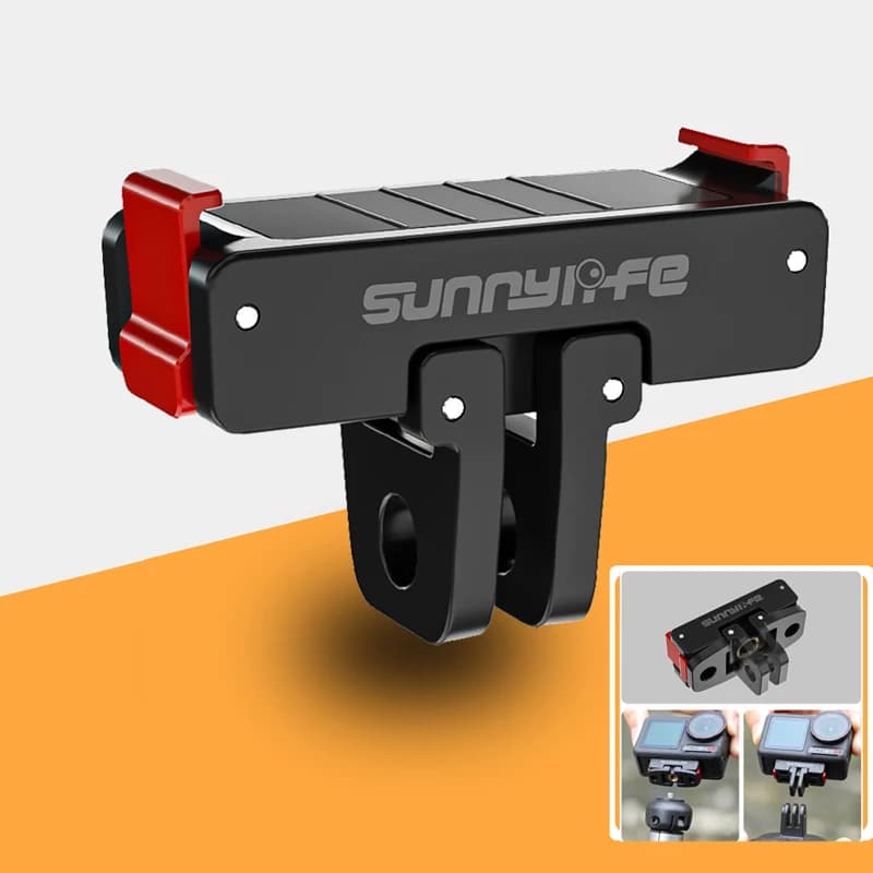 Adattatore Magnetico per Fotocamera Sportiva DJI Action 5 Pro 4 3, Accessori con Supporto a Vite 1/4 per Treppiede e Asta Selfie DJI OSMO 360
