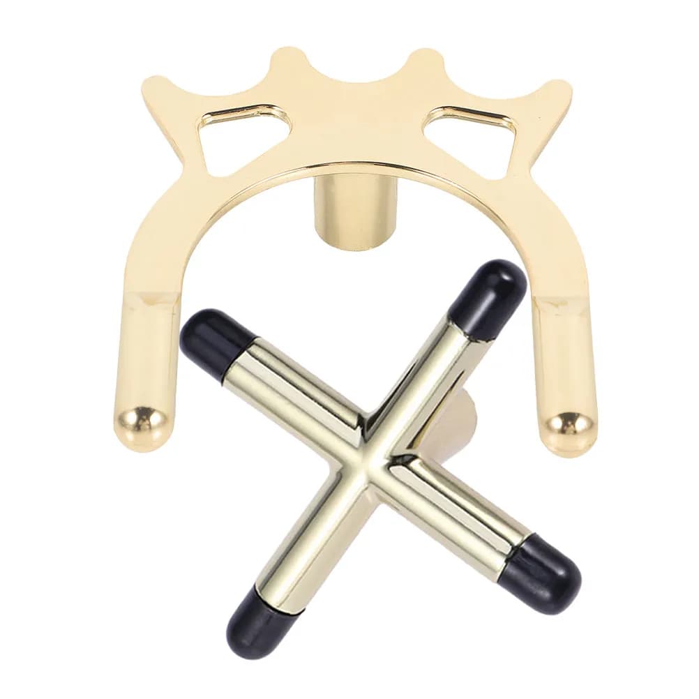 2 Pezzi Testa per Ponte da Biliardo in Metallo Premium, Portatile e Staccabile, per Puntello Stecca da Biliardo, Accessori per Tavolo da Biliardo