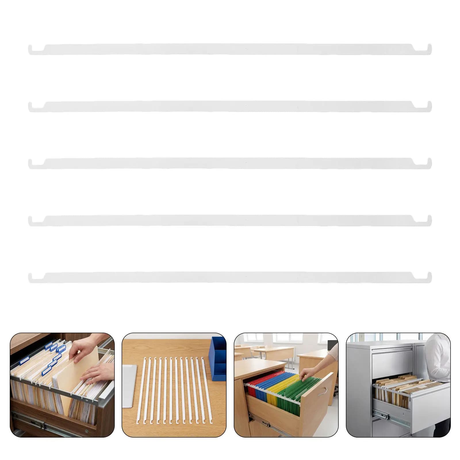 Set di 12 Raccoglitori Metallici per Documenti, Organizzatore da Scrivania per Cassetti, Efficiente Sistema di Classificazione Documenti per Ufficio