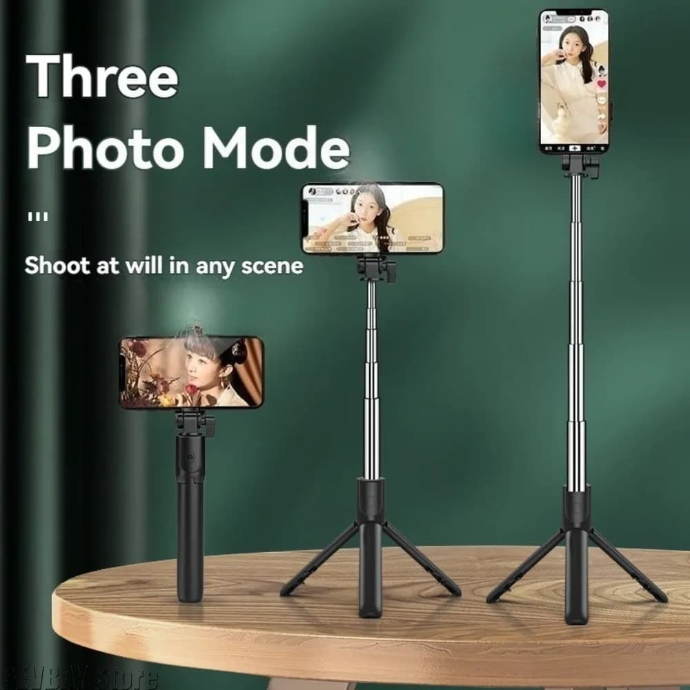 1pc Wireless Bluetooth Selfie Stick Tripod Stand Without Fill Light Remote Shutter Tripod Live for Phone multiple brands Holder