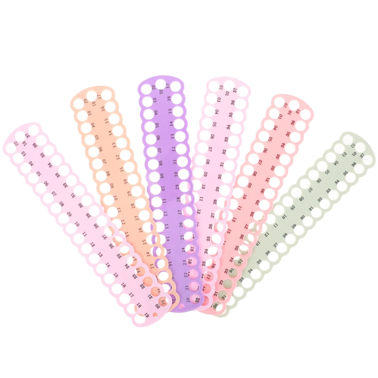 Set di 6 Organizzatori in Plastica per Fili da Cucito, per Ricamo, Punto Croce e Progetti Fai-da-Te, Resistenti all'Usura e Pratici