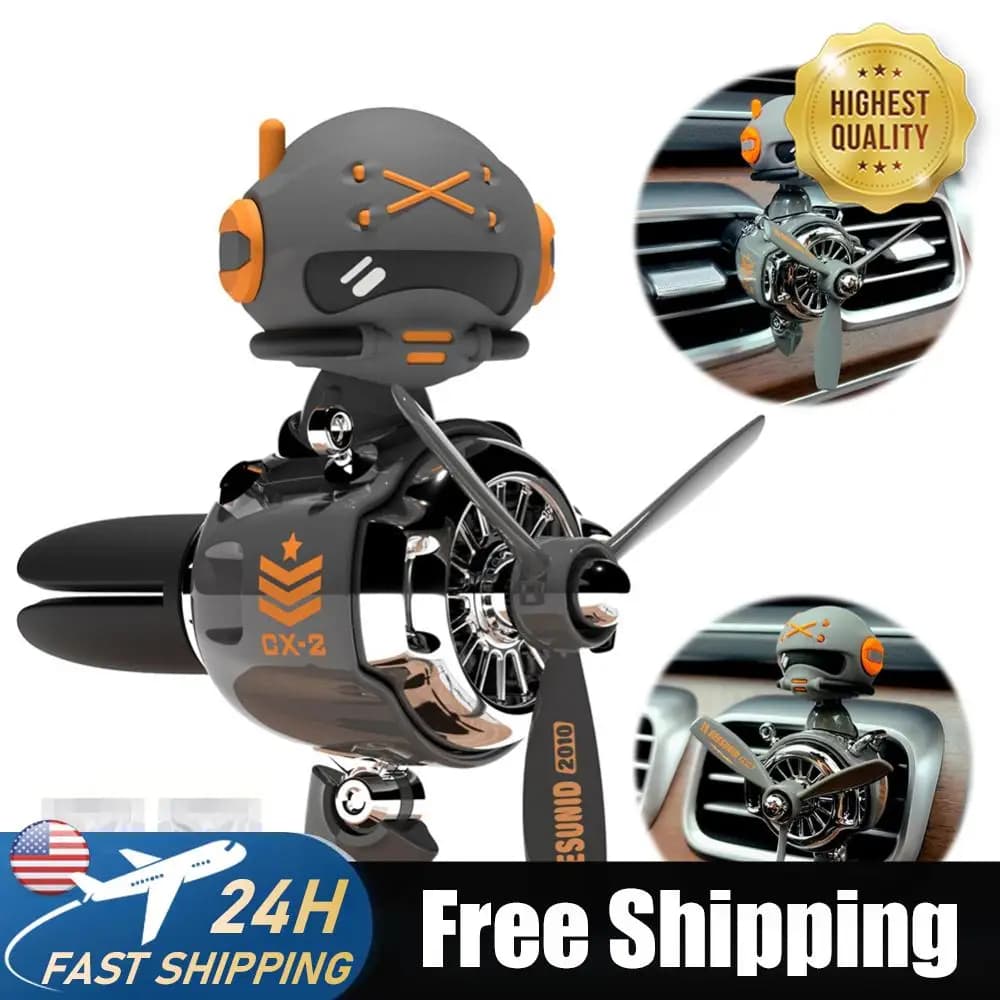 Aircraft Pilot Form Car Deodorant, Aircraft Diffuser for Air Bottles, Aromatherapy Ornament, Gift for Him, You, Friends and Families