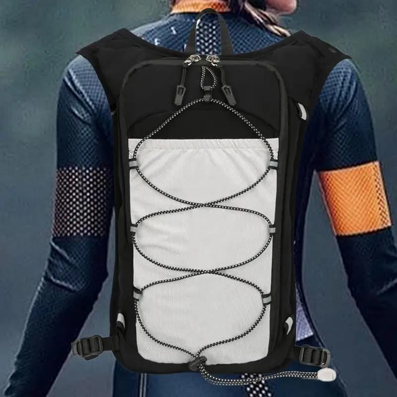 Running hydration backpack Jogging backpack with pockets Breathable and reflective hydration backpack for running and jogging to run