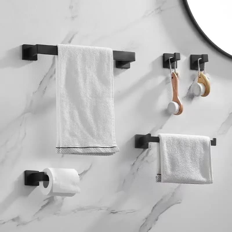 5 pz/set porta carta igienica hardware per il bagno set di accessori per il bagno in acciaio inossidabile 304 include portasciugamani portasciugamani