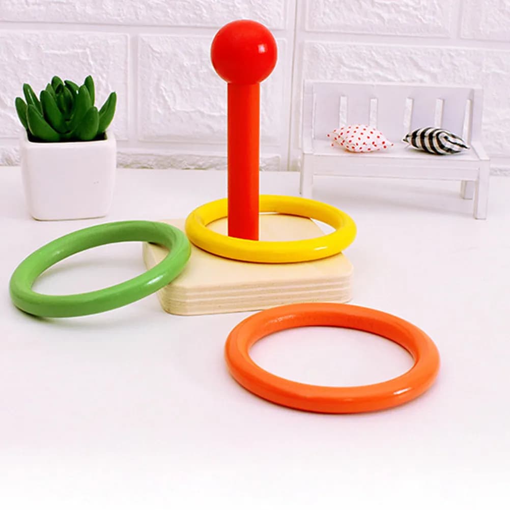 Set di 24 Anelli per Gioco di Lancio, Leggero e Portatile per Bambini, Gioco Educativo Luminoso per Interni ed Esterni