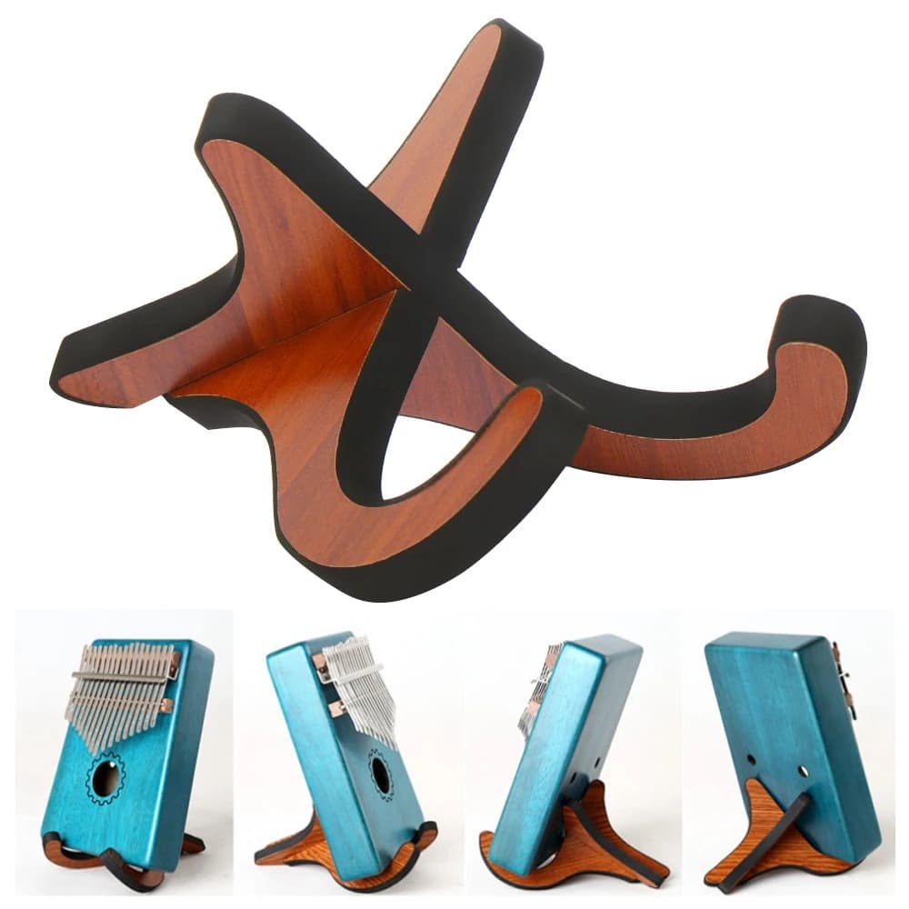 High Quality Wooden Portable Guitar Stand Rack Foldable Holder Vertical Ukulele Display Musical Strings Foldable Holder