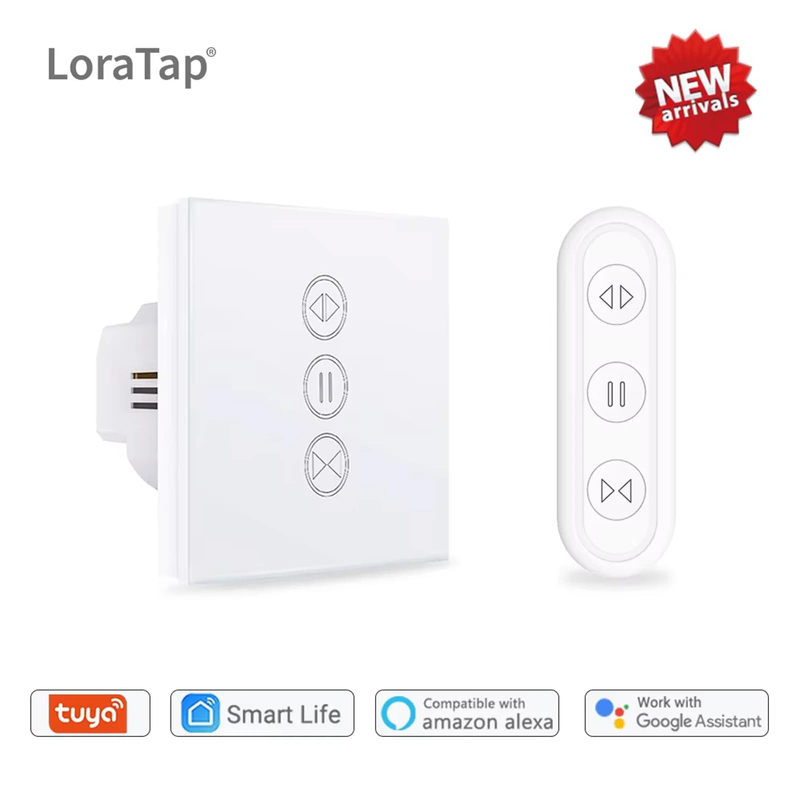 Tuya Smart Life EU WiFi Interruttore per tende per tapparelle per tende elettriche motorizzate con telecomando Google Home Aelxa Echo