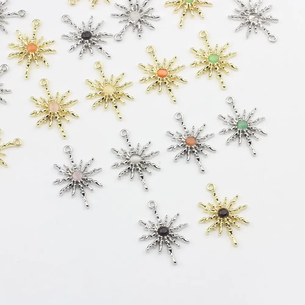Zinc Alloy Pendant Sun Star Set Charms Pendant 10 pcs/Lot for DIY Fashion Necklace Jewelry Creation Find Accessories