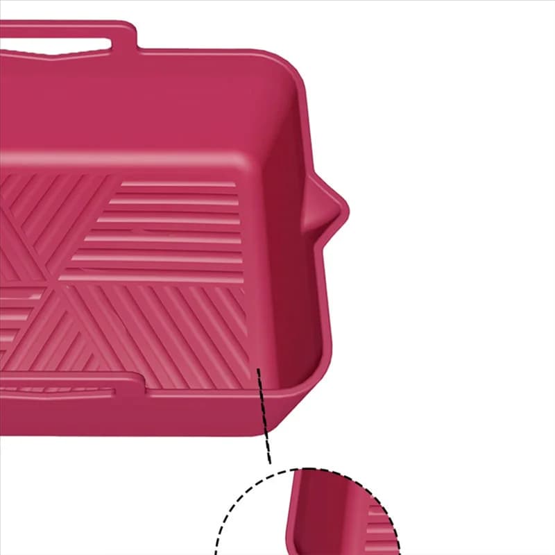 Population 1 Piece Silicone Air Fryer Reusable Basket Heat Resistant Food Cooking for Airfryer A Accessories