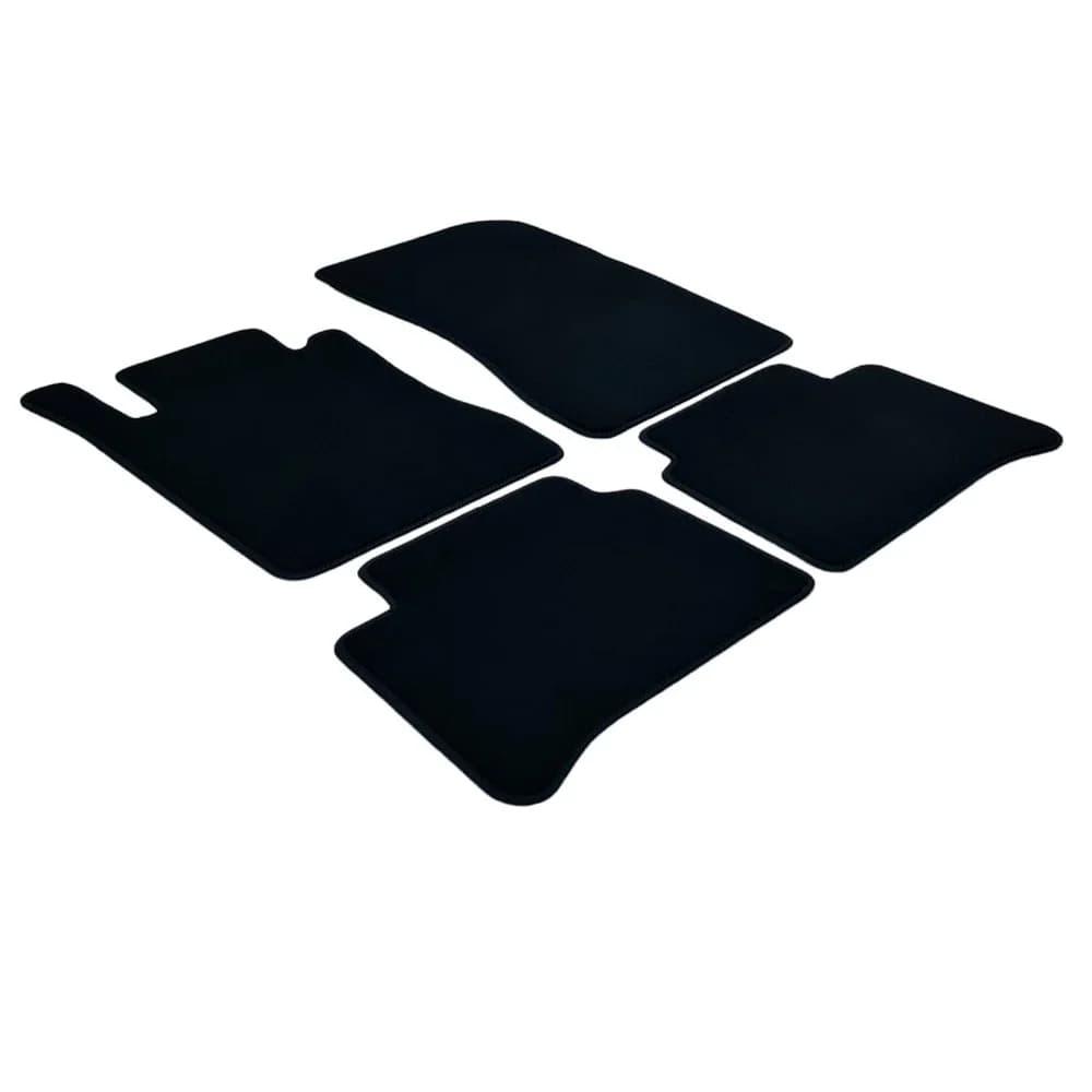 Original Velvet Car Mats for Mercedes Class E W211 from 2003 to 2009 Waterproof Black Carpets New