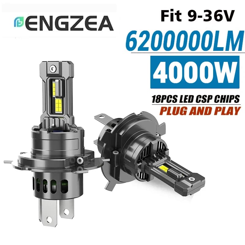 ENGZEA H7 Canbus H4 LED Headlight Bulbs 6200000LM 9003 H1 H11 9005 9006 HB4 Car Light Turbo Led Diode Lamp Auto 6000K 12V 24V