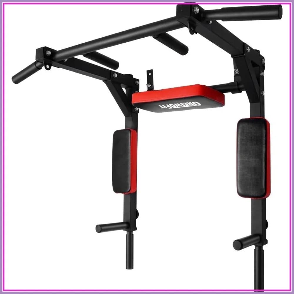 Stazione Multifunzione a Muro per Trazioni e Flessioni, in Acciaio Resistente, Supporta 200 Kg, Power Tower per Palestra Domestica