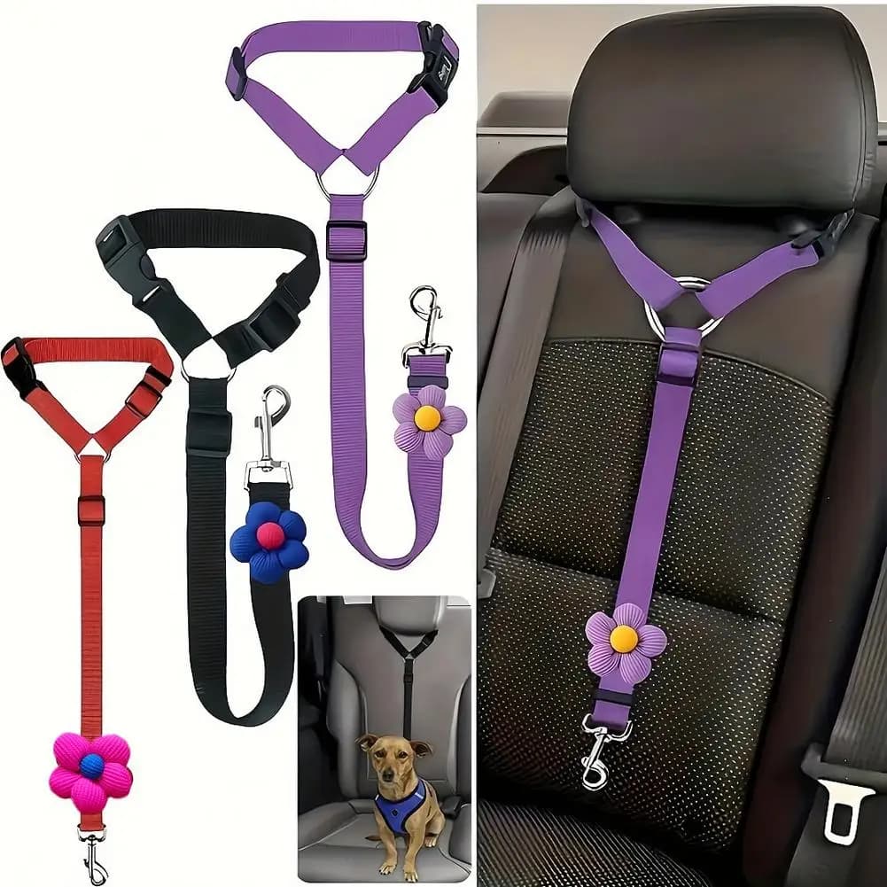 Dog Seat Belt For Vehicle Secure Dog Seatbelt Tether Pet Car Tether Safety Leash For Dogs In Vehicles Seat Cover Christmas Gift