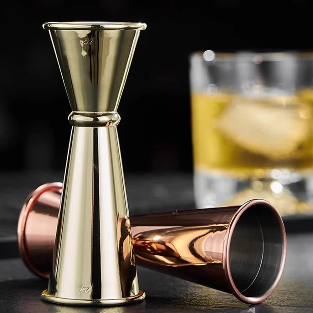 Nuovo Shaker per Cocktail in Acciaio Inox a Doppia Misurazione, Misurino per Bevande Alcoliche, Utensile da Bar e Cucina