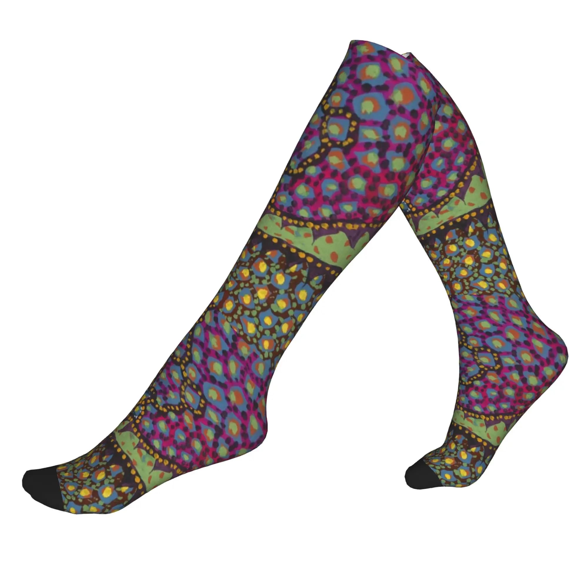 Calzini con motivo batik Yayoi Kusama, arte astratta alla moda, per uomo e donna, calzini sportivi con stampa 3D, calzini sportivi a compressione per calcio