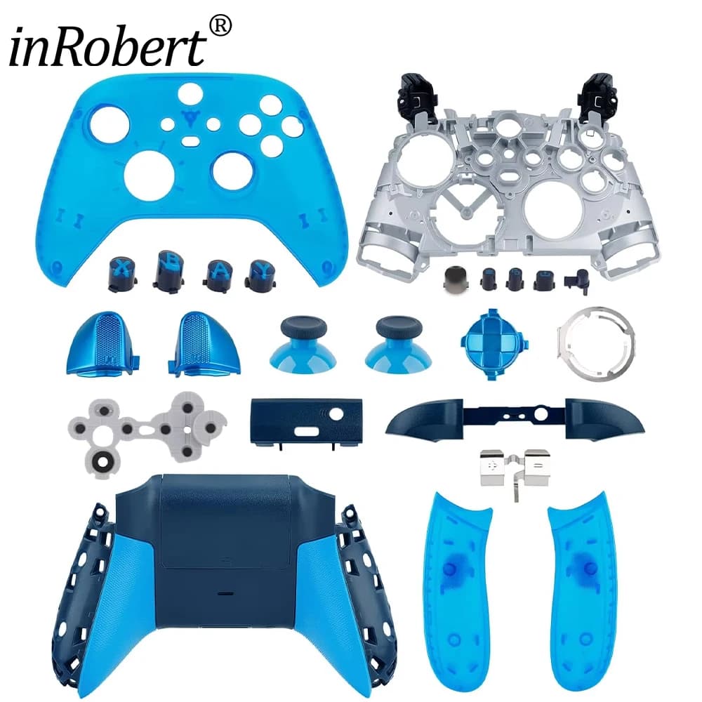Pulsanti della copertura posteriore della batteria con custodia rigida completa fai-da-te per controller Xbox Series S e Series X Sky Cipher in edizione limitata
