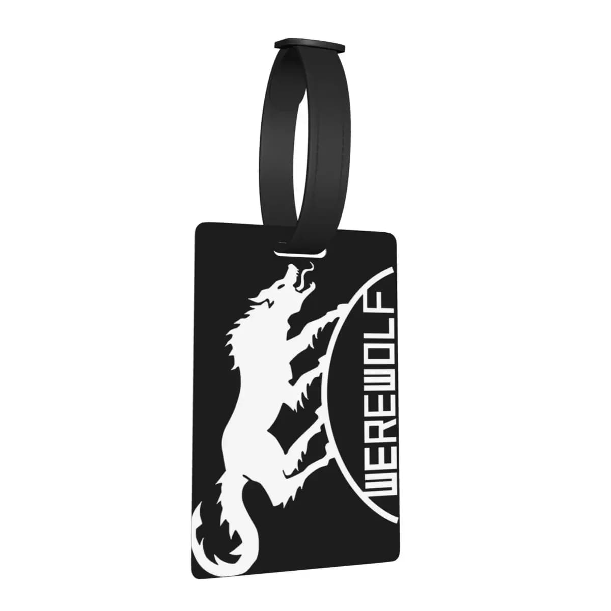 Metal Gear Solid Gioco Lupo mannaro Emblema Etichette per bagagli Valigia Viaggio Bagagli portatili Etichetta d'imbarco Porta etichette ID Nome Indirizzo