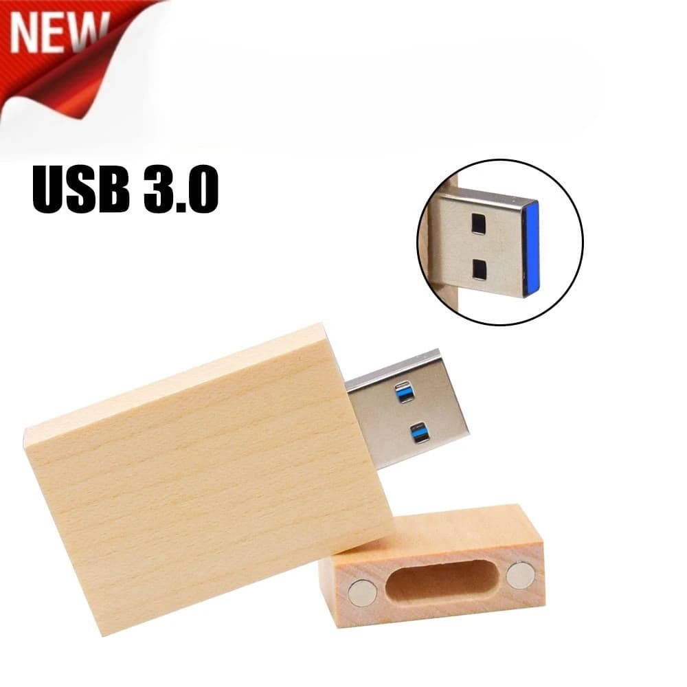 Chiavetta USB 3.0 ad alta velocità Memory Stick in legno naturale 64 GB 32 GB Redwood Pen Drive 16 GB 8 GB Fotografia di matrimonio Regalo creativo