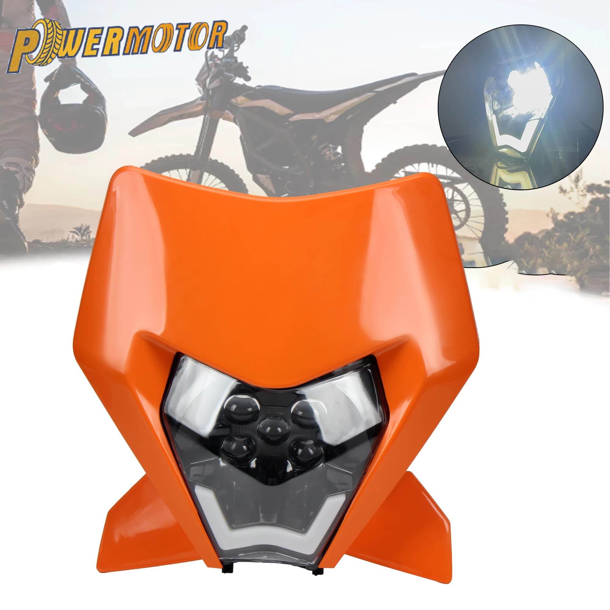 Motocross Faro A LED per KTM EXC SX XC 250 300 450 2024 2025 Dirt Bike Enduro Faro Del Motociclo Accessori Modificati