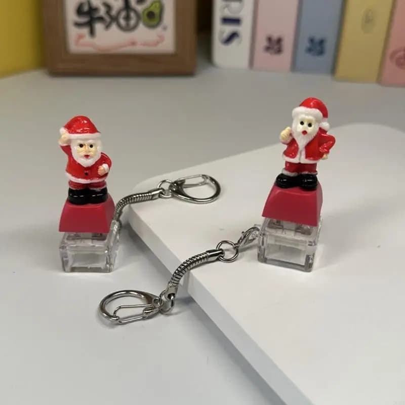 CORB Christmas Button Keychain Relaxation Tool Mechanical Keyboard Stress Aid