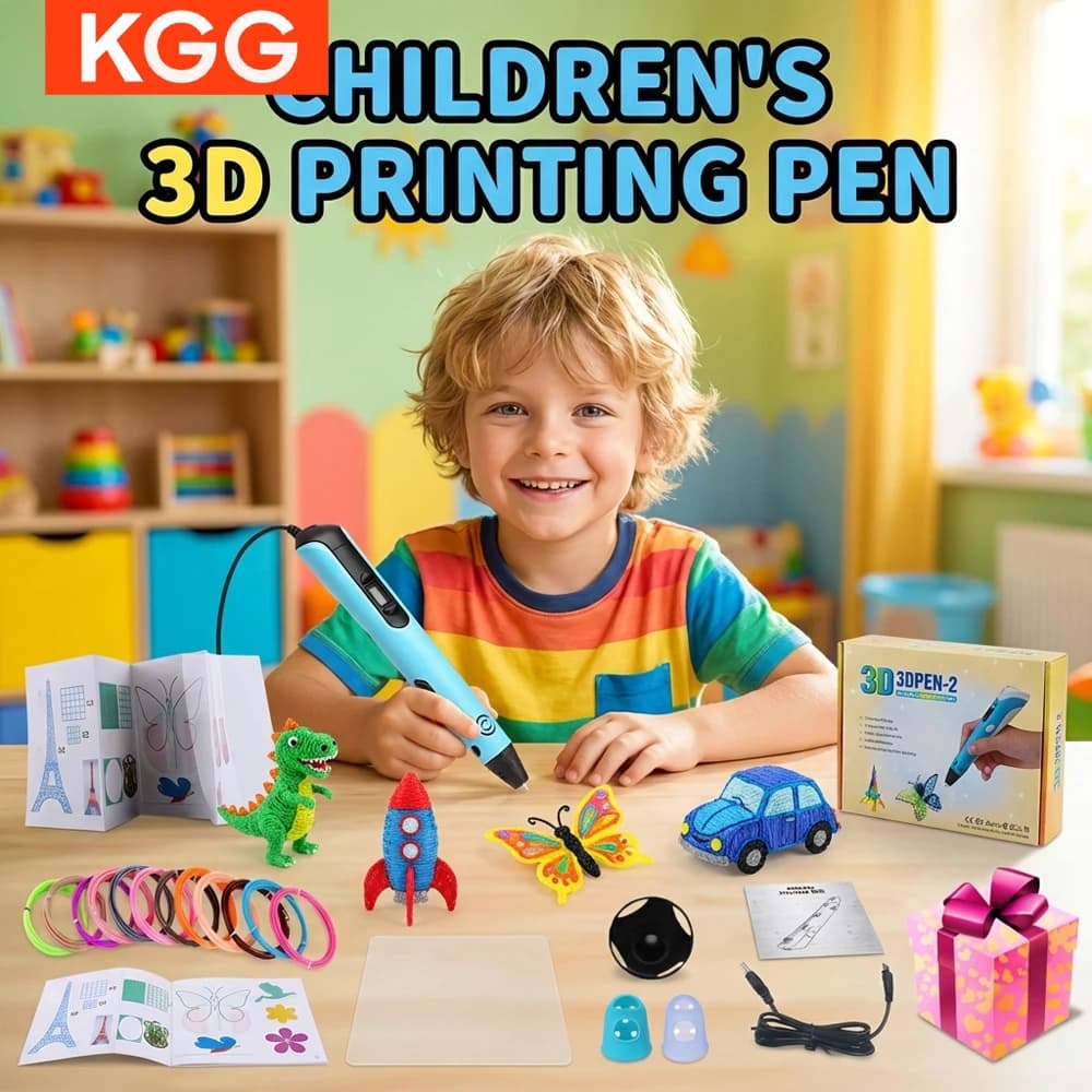 3D Drawing Pen Updated 2026 with LCD Display, PLA Filament 1.75mm, Ugello 0.7mm, DIY Educational Gift for Children, Christmas and Birthday