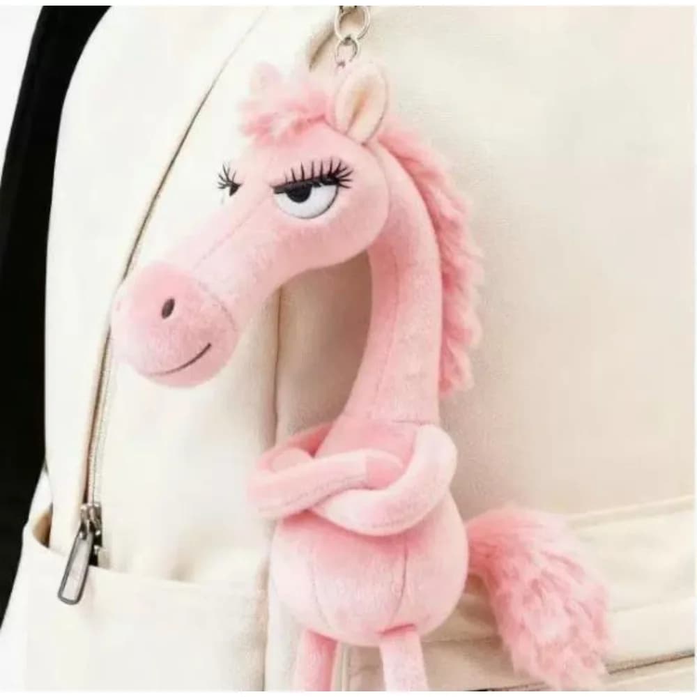 Portachiavi Creativo a Forma di Cavallo Nero, Accessorio Carino per Borse e Auto, Ornamento alla Moda per Decorazione Zaini