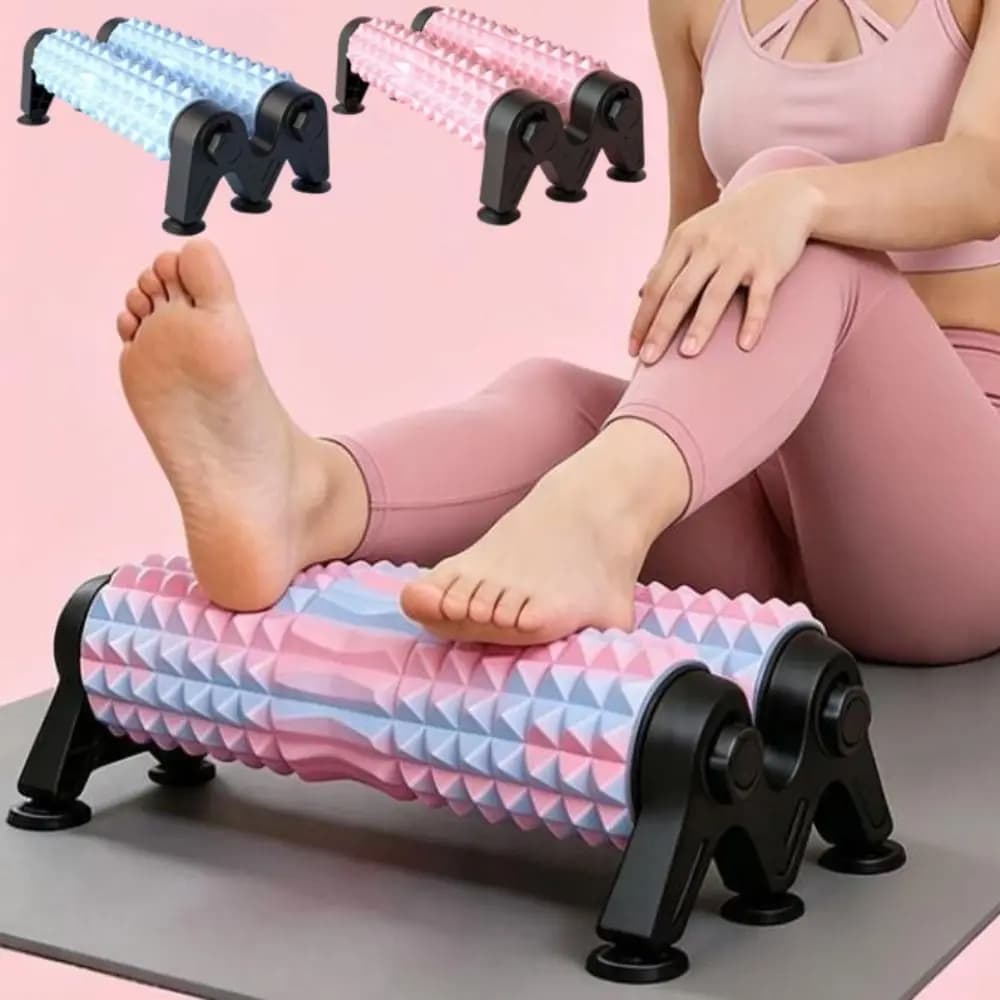 Double Pipe Suction Cup Foam Roller Non-Slip Stable Muscle Relaxation Roller Multifunctional Large Load Bearing EVA Yoga Column
