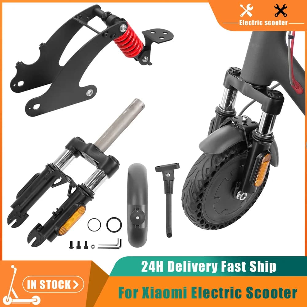Kit di Sospensione Anteriore e Posteriore per Monopattino Elettrico Xiaomi Mijia M365/1S, Accessori per Assorbimento degli Urti