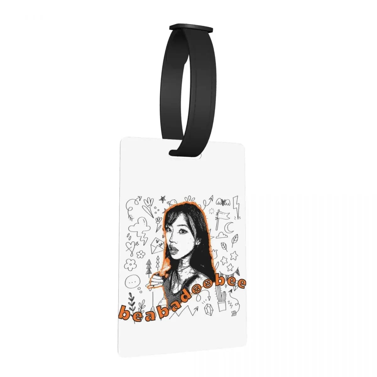 Beabadoobee Singer Etichette per bagagli Accessori per valigie Etichetta per imbarco per bagagli portatile da viaggio Porta etichette ID Nome Indirizzo