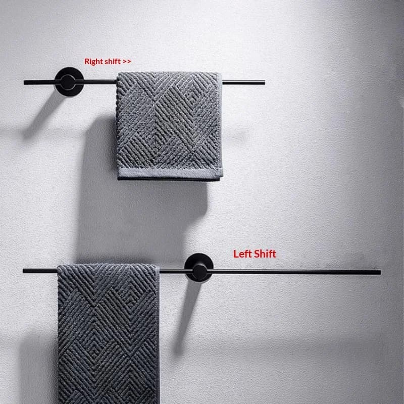 Portasciugamani da Parete in Acciaio Inox 304 Antiruggine, Senza Foratura, Barra Singola Minimalista Salvaspazio per Bagno