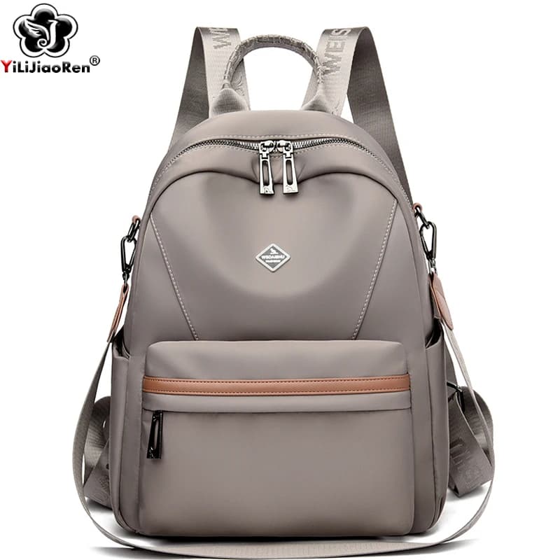 Zaino alla moda da donna Zaino Oxford impermeabile Borsa a tracolla femminile Borsa da scuola multifunzionale Zaino da viaggio leggero