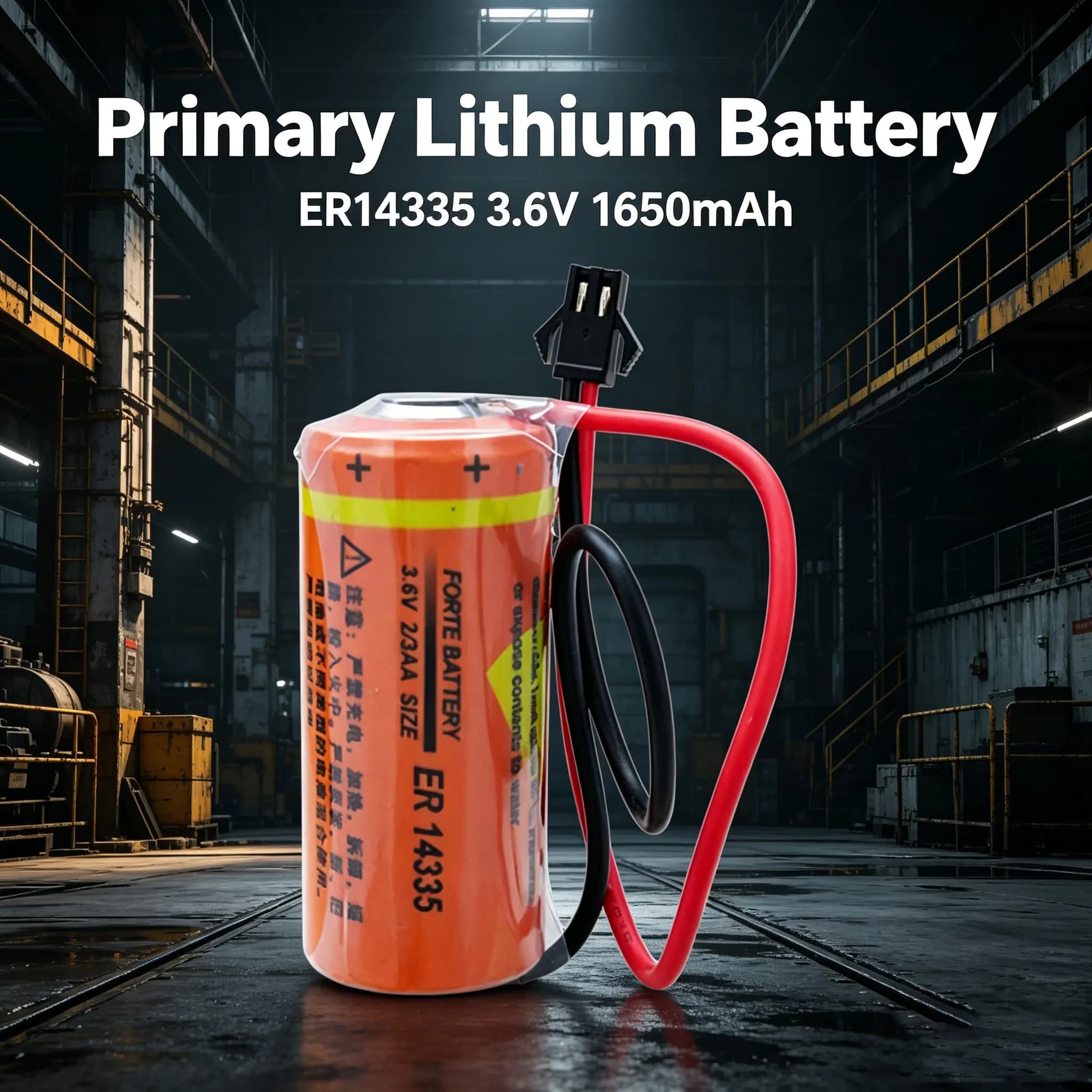 ER14335 Lithium ion Battery 3.6V Intelligent Water Meter Gas Detector Industrial Control PLC Servo Smoke Alarm Equipment
