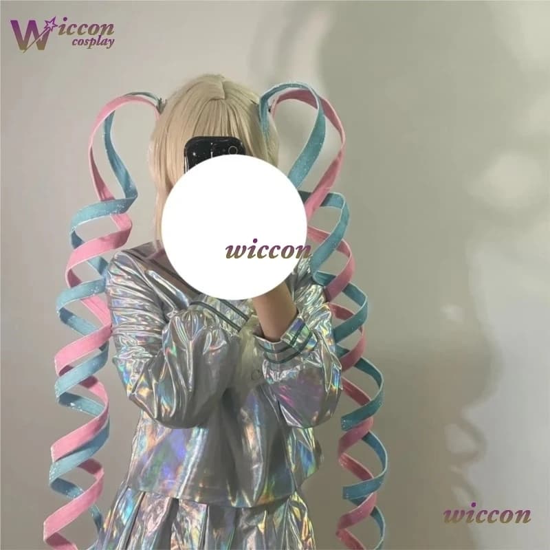 Wuhu D4dj NEEDY GIRL OVERDOSE KAngel Parrucca Cosplay Angel-chan Capelli Capelli sintetici resistenti al calore Costume Dress Girl