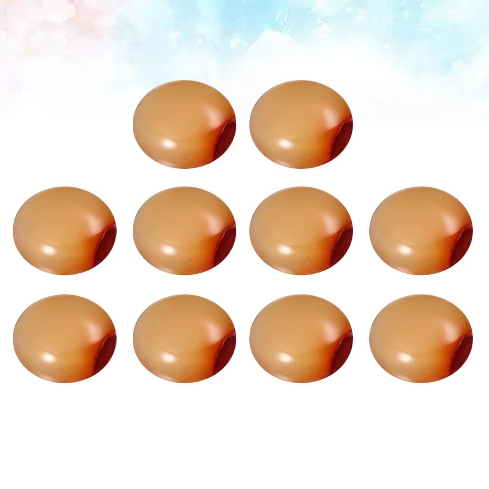 20Pcs Red Carnelian Agate Round Cabochons 12Mm Half Round Flat Base Gemstone Patch DIY Jewelry Craft Ring Earring Decoration