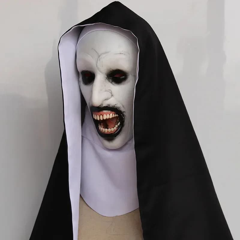 New Soul Summoning 2 Maschera Halloween Terrificante Suora Smorfia Vergine Maria Copricapo COS Fantasma Viso Prop Terx;3,f'6,h.7;j