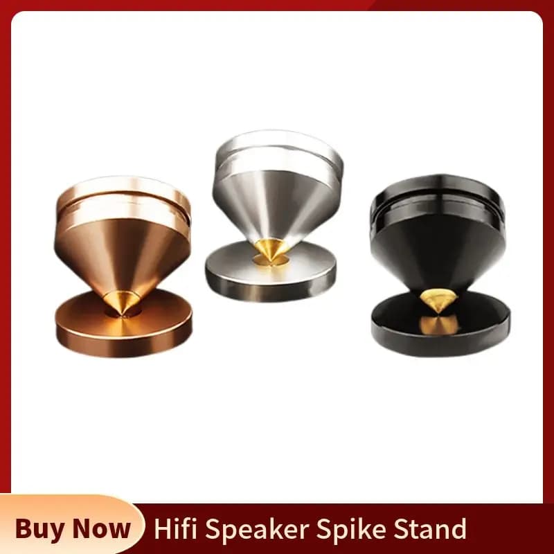 Piedini per supporto per altoparlante Hifi Piedini per audio Chiodo per pavimento a cono Lega di alluminio per amplificatore per armadio CD Treppiede per subwoofer per computer